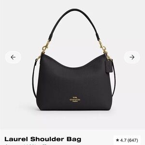 Coach Black Laurel Bag